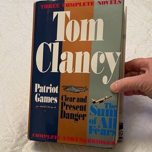 Tom Clancy THREE COMPLETE NOVELS Hardcover Bestseller Novels